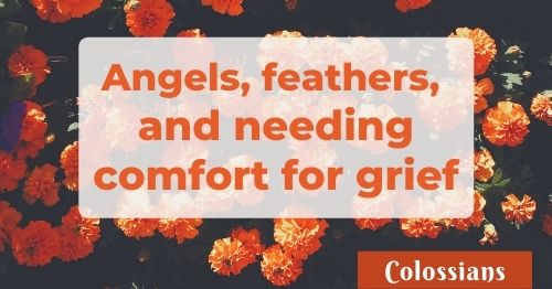 Angels, feathers, and needing comfort for grief