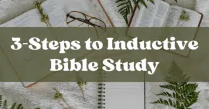 3 Steps to Inductive Bible Study-Observation, Interpretation, and Application