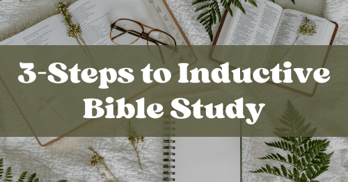3 Steps to Inductive Bible Study-Observation, Interpretation, and Application