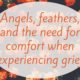 Angels, feathers and needing comfort for grief. When you hurt, trust Jesus to give you comfort. MelanieNewton.com