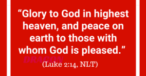 Luke 2:14-Peace on earth to those who please God