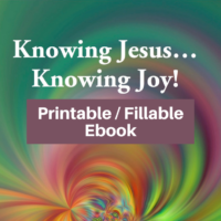 Knowing Jesus Knowing Joy-Study Philippians-printable / fillable