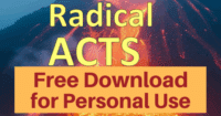 Radical Acts Bible Study of the book of Acts-Free download for personal use or to evaluate for your group
