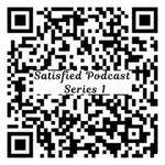 Satisfied Podcast Series 1 QR code for quick access