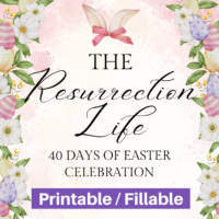The Resurrection Life devotional—40 days of Easter celebration-printable