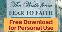 The Walk from Fear to Faith Bible Study of 6 Old Testament Women-Free download for personal use or to evaluate for your group