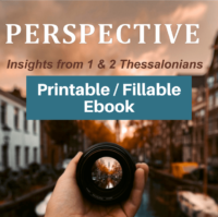 Perspective-Study 1 and 2 Thessalonians-printable / fillable version